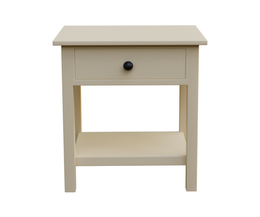 Windsor Whirl Bedroom Furniture Set - Only Bedside, Front Angle.