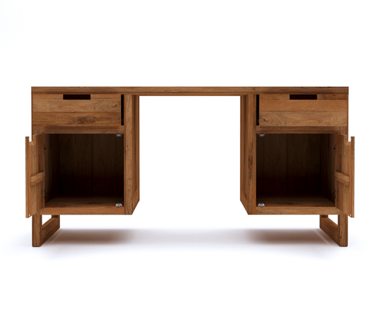 Cedarchron Wooden Office Desk | Luxury Office Desk with Storage