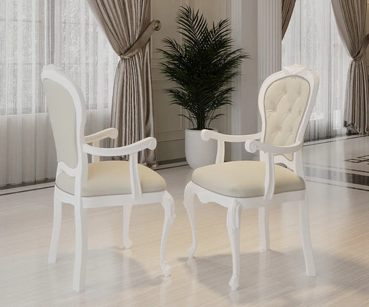 Countryside Comfort Wooden Dining Chair Set of 2
