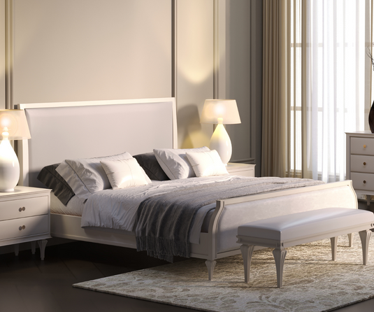 Dreamdrape Wooden Luxury Bed.