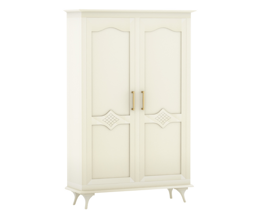 Ecluvin White 2 Door Wardrobe