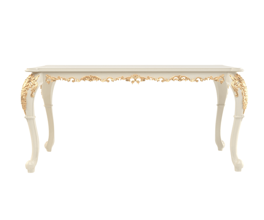 Exquisite Solid Wood Luxury Dining Set, Only Table Side View 2.