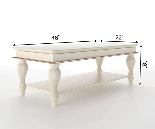 Grandeur Rectangle Solid Wood Coffee Table