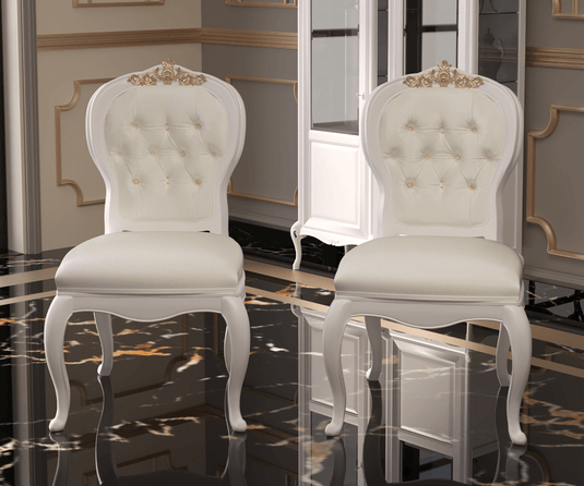 Nyxor Luxury Upholstered Dining Chairs Set of 2