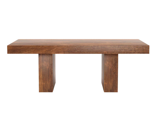 Oravelle Solid Wood Large 8 Seater Dining Table with Bench Set