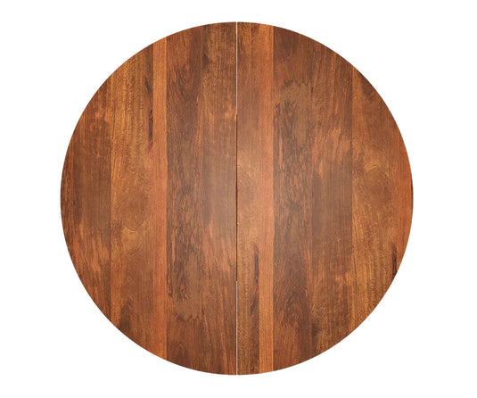 Qindora Solid Wood 6-8 Seater Round Extendable Dining Table Set