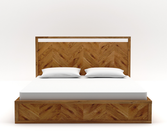 Riva Rustic Solid Wood Storage Bed.