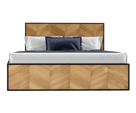 Serene Solid Wood 4 Drawers Storage Bed.