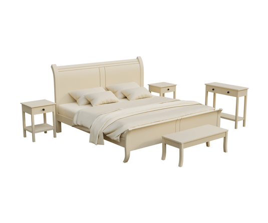 Windsor Whirl Bedroom Furniture Set - Isometric Angle