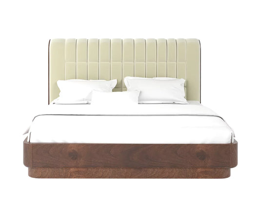 Windsor Whispers Luxury 4 Piece Bedroom Furniture Set - Only Bed Front Angle