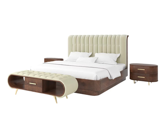 Windsor Whispers Luxury 4 Piece Bedroom Furniture Set - White Background Image