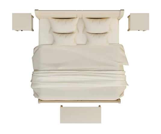 Windsor Whirl Bedroom Furniture Set - Top Angle