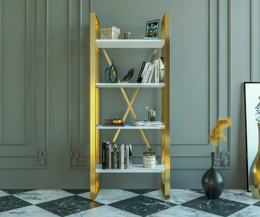 Elysium Wooden And Metal Bookshelf | Office Furniture