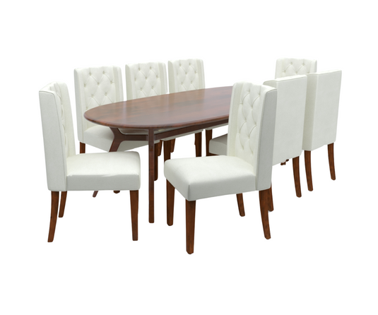 Opulent Solid Wood Dining Table