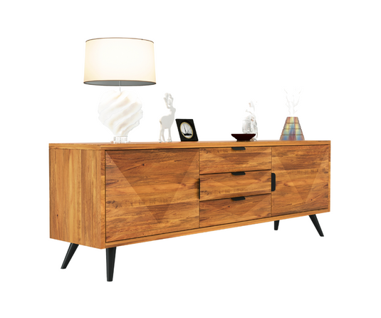 Telecanvas Solid Wood TV Cabinet