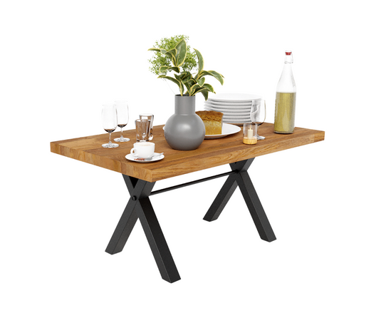 Urban Elegance Solid Wood Dining Table Set