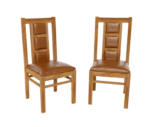 Urban Elegance Wooden Dining Chairs Set of 2