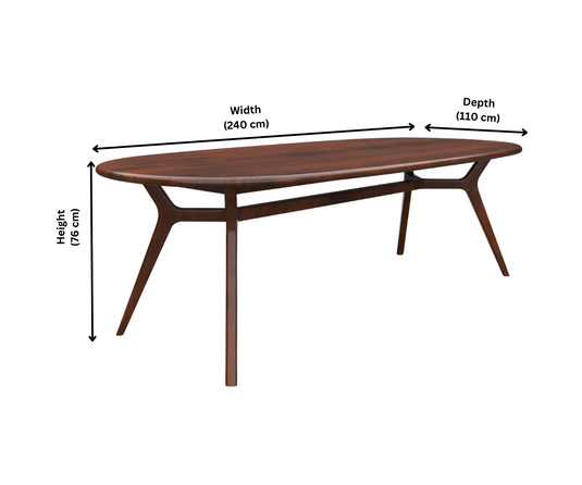 Opulent Solid Wood Dining Table