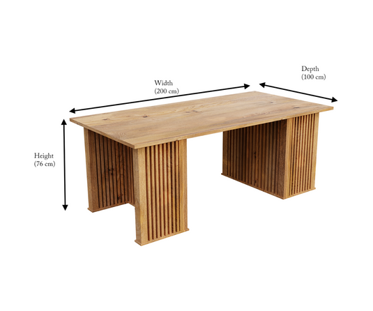 Palatial Solid Wooden Dining Table