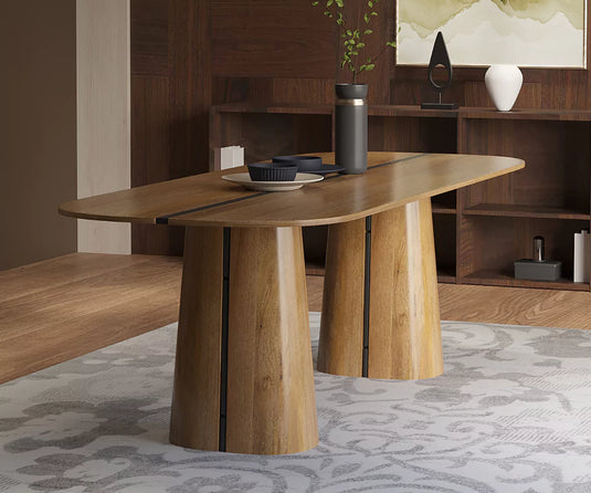 Brevona Solid Wood Dining Table