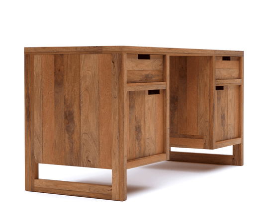 Cedarchron Wooden Office Desk | Luxury Office Desk with Storage