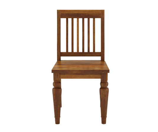 Coralia Wooden Dining Chair, Front View.