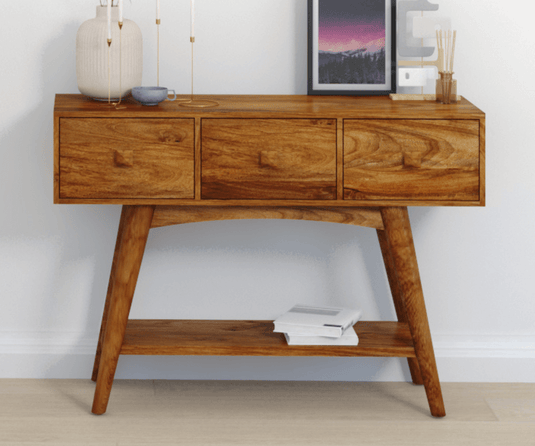 Eclipse Rustic Solid Wood Console Table