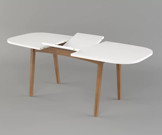 Frostvale Extendable White Dining Table