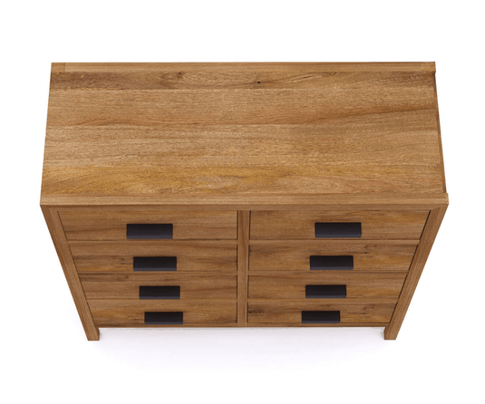 Orion Solid Wood 8 Drawer Chest | Wooden Chest of Drawer