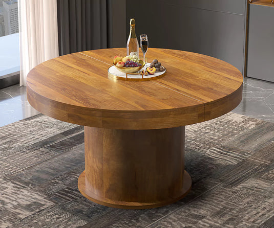 Qindora Round Expandable Dining Table