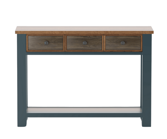 Snivvle Solid Wood 3 Drawer Console Table