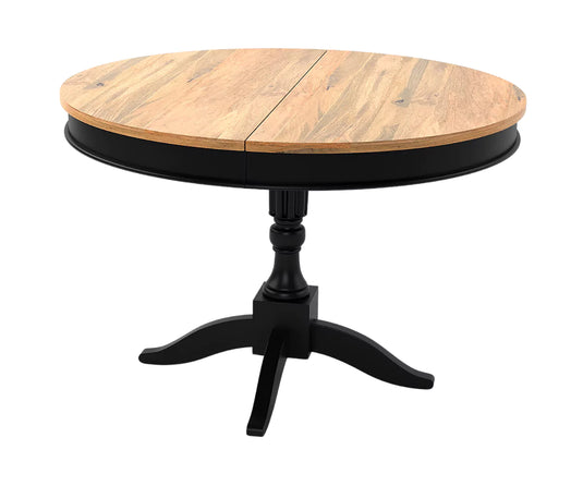 Trivex Round Extendable Dining Table 4 to 6 Seater, Top View.