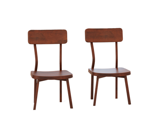 Charming Solid Wood Dining Chairs Set of 2