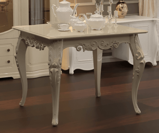 Vexal Solid Wood Luxury Dining Table  - Beige Finish