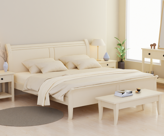 Windsor Whirl Wooden Bed