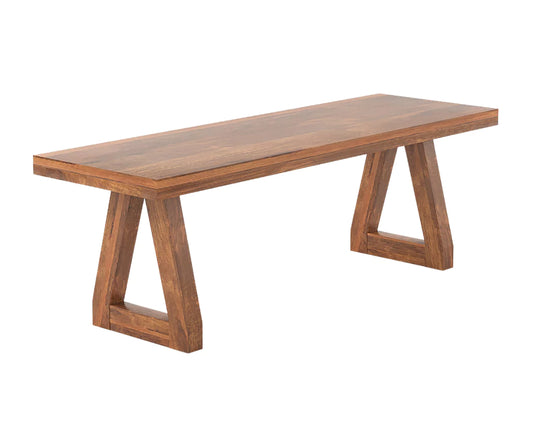 Nexlan Dining Table with Bench Set, Only Bench Isometric View.