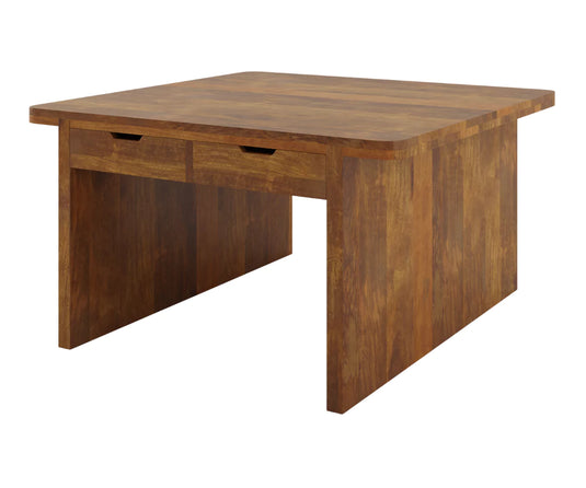 Velorian Square 8 Seater Dining Table With Drawers